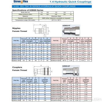 Acoplamento Hidráulico Rápido ISO7241B